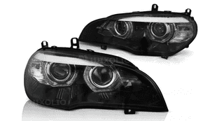 Lampy bmw X5 E70 07-10 ringi led 3D dzienne xenon 1