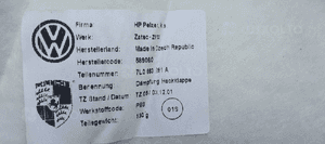Tapicerka osłona klapy bagażnika VW Touareg 7L6867605 7L0863291A 8