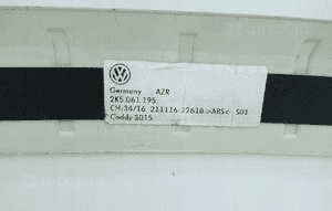 Vw caddy iv iii 2K5 2015- nakładka listwa ochronna zderzaka 2K5061195 5