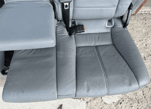 MERCEDES ml 163 fotel fotele kanapa szara skora siedzisko  zagłówek isofix 3