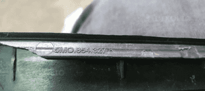 Listwa szyby czołowej lewy przód przednia lewa VW Golf V Plus 5M0854327B 6