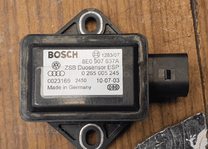 Czujnik 8E0907637A 8E0907637B Przyspieszenia Sensor Czujnik ESP BOSH Audi A4 B6 B7 VW Skoda 3