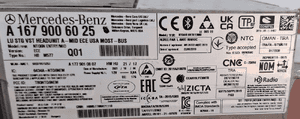Mercedes-Benz Nawigacja Multimedia NTG6 MID ECE USA MOST-BUS A1679006025 2