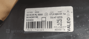 Lampa lewy przód przednia lewa Peugeot 307 9634369180 7