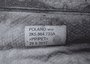 Narożnik zderzaka lewy tył vw caddy 2K5 2K5864733A radom 4