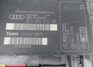 SKRZYNKA MODUŁ KOMFORTU STEROWNIK AUDI A4 B7 8E0959433BR 2004-2008 3
