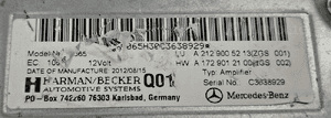 Mercedes-Benz Wzmacniacz Harman / Becker A2129005213 5