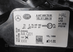 Lampa przednia przód lewa prawa mercedes vito W447 2014-2019 rok czarna 20
