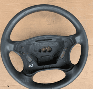 MERCEDES C 203 szara skórzana kierownica skora 1