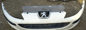 Peugeot 407 zderzak przod  przedni halogen 6