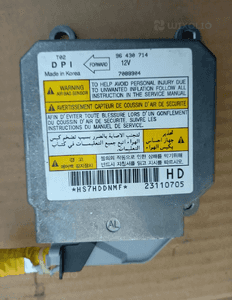 Chevrolet Kalos Aveo sensor sterownik poduszek airbag 96430714