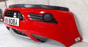 Zderzak przód przedni do opel corsa d halogeny Z547 czerwony 4