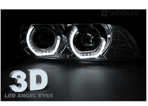 Lampy reflektory do bmw E39 od 1995 do 2003 roku daylight chrome 6