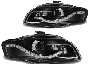 Lampy Reflektory AUDI A4 B7 04-08R DAYLINE LED 1