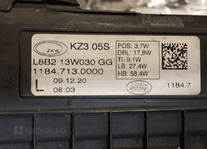 Land rover defender ii L663 reflektor lampa lewa przód przednia matrix led przetwornica oryginał 13