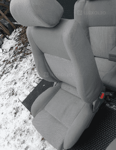 Fotele Fotel Kanapa Welur Jasne Siwe Podlokietnik VW Golf IV 4 3 drzwi komplet 23