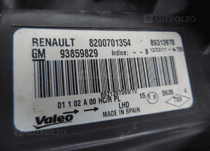 Reflektor lewy lampa przód opel vivaro a 1 i lift europa 93859829 7
