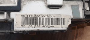 Licznik zegary wyświetlacz Opel Omega B Lift 09228408AA 24400696 9