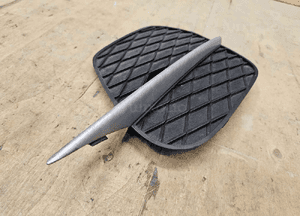 Kratka Zaslepka 7222860 Zderzaka Prawa Boczna Listwa Srebrna Oryginal BMW X5 E70 Lift LCI 8