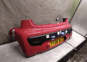Zderzak tył tylny peugeot 107 citroen C1 kkn czerwony 2