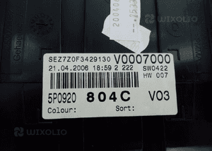 Seat Altea zegar licznik 2.0TDI 2.0 TDI 1.9 5P0920804C 2