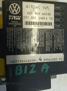 VW Polo Fox Seat Ibiza Skoda Fabia  sensor sterownik airbag 6Q0909605AD 6Q0909605AE 1