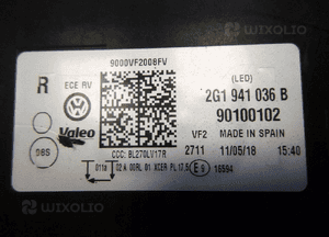 Volkswagen polo lampa prawy przód 6 pin full led 12