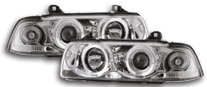 Lampy Reflektory BMW E36 SEDAN SOCZEWKA RINGI 1