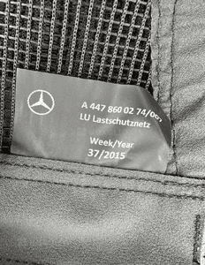 MERCEDES 447 Vito Metris tourer v klasa EQ  nowa siatka bagażnika 7