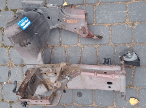 Ford Fiesta MK6 podłużnica przód prawa lewa ćwiartka 3