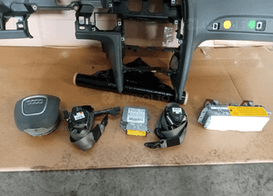 Konsola poduszki pasy AIRBAG  sensor zestaw naprawczy Audi A6 C6 Szara 11
