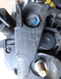 Alternator vw caddy polo 1.9 tdi 038903023K 70A 2