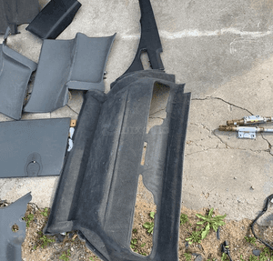 MERCEDES SL 230 cabrio boczek bagaznika tapicerka osłona plastik pasa podłoga klapa słupek 3