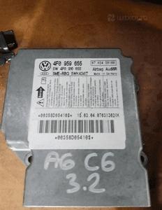 Konsola poduszki pasy AIRBAG  sensor zestaw naprawczy Audi A6 C6 Szara 12
