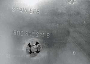 Podszybie metalowe blacha VW Polo 9N 6Q0805275B 5