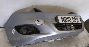 Zderzak przód przedni opel zafira b 2 ii lift fl Z163 szary halogeny 4