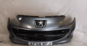 Zderzak przód przedni do peugeot 207 halogeny ezwd szary 1