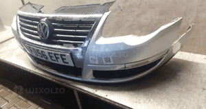 Zderzak przód przedni do vw volkswagen passat B6 LA7W srebrny 3