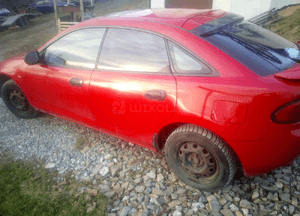 Mazda 323f ba 94-98 Szyba boczna drzwi tylna przenia tył 1