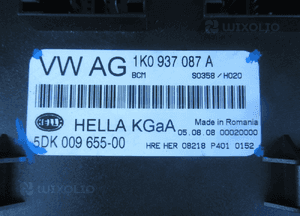 MODUŁ STEROWNIK KOMFORTU SKODA SUPERB II 2 VW 2.0 TDI 140KM 1K0937087A 2008- 3