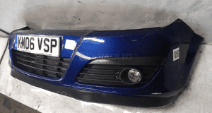 Zderzak przód przedni do opel astra h 3 iii Z21B granat granatowy halogeny 3