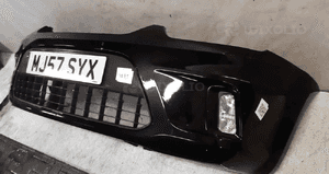 Zderzak przód przedni do ford c-max lift fl + halogeny F3 czarny 3
