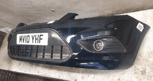Zderzak przód przedni do ford focus MK2 ii lift fl halogeny F3 czarny 3