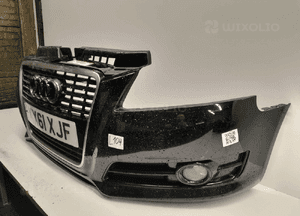 } ZDERZAK PRZÓD PRZEDNI AUDI A3 8P CABRIO DRUGI LIFT 2 FL LZ9Y CZARNY HALOGENY 4