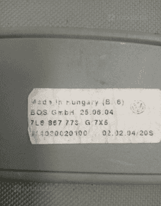 Roleta bagażnika VW Touareg 7L 7L6867773G 3