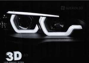 Lampy Reflektory BMW X5 E70 07-13 DRL 3D Black 3