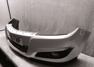 Zderzak przód przedni opel astra h 3 iii lift fl Z157 srebrny halogeny 3