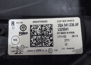 Vw t roc lift lampa przód iq prawa 2GA941036AF 13