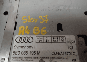 Audi A4 B6 radio fabryczne kod 8E0035195M 5