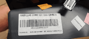 Osłona obudowa plastik pod kierownice półka schowek Renault Laguna III 689210011R 689210002R 4